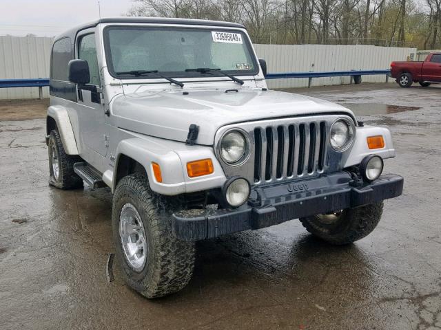 1J4FA44S85P345702 - 2005 JEEP WRANGLER / SILVER photo 1