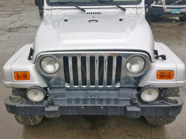 1J4FA44S85P345702 - 2005 JEEP WRANGLER / SILVER photo 7