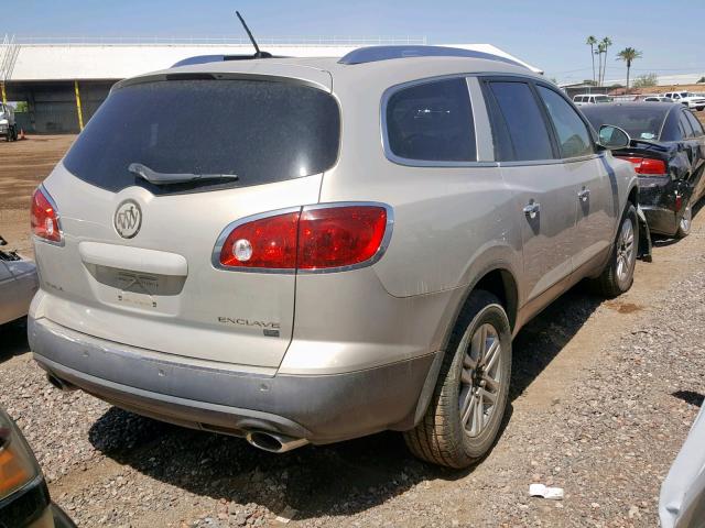 5GAER13738J106721 - 2008 BUICK ENCLAVE CX BEIGE photo 4