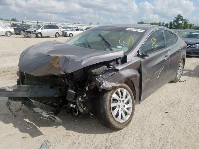 5NPDH4AEXCH110802 - 2012 HYUNDAI ELANTRA GLS  photo 2