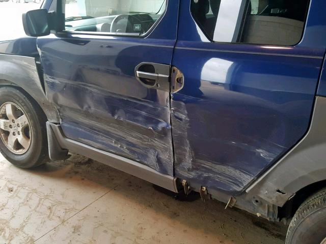 5J6YH28593L020221 - 2003 HONDA ELEMENT EX BLUE photo 10