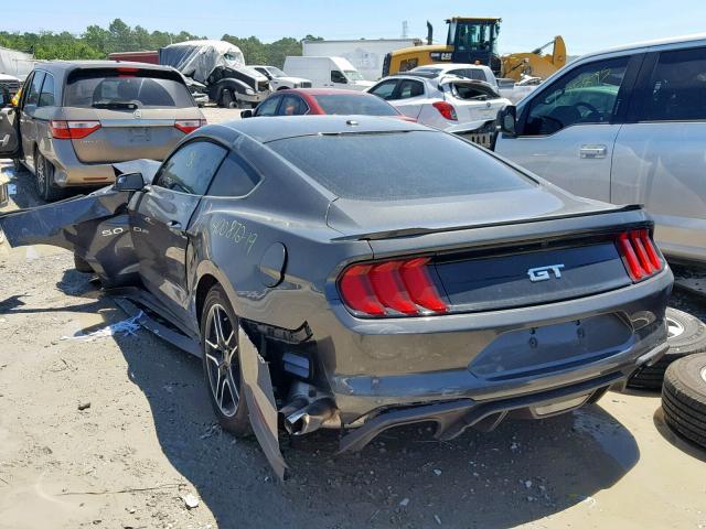 1FA6P8CFXK5147846 - 2019 FORD MUSTANG GT GRAY photo 3