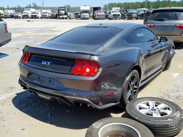 1FA6P8CFXK5147846 - 2019 FORD MUSTANG GT GRAY photo 4