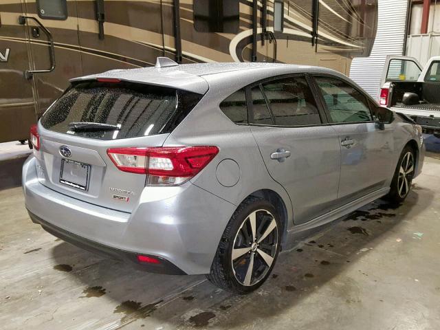 4S3GTAM64H3738758 - 2017 SUBARU IMPREZA SP SILVER photo 4