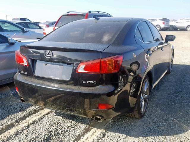 JTHBK262495092493 - 2009 LEXUS IS 250 BLACK photo 4