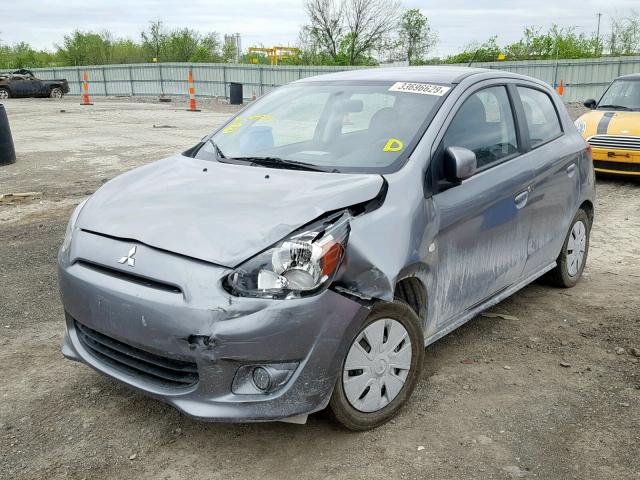 ML32A3HJ4FH047923 - 2015 MITSUBISHI MIRAGE DE GRAY photo 2