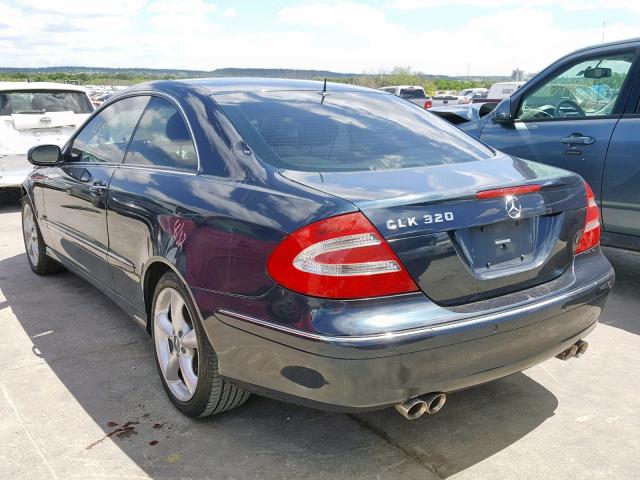 WDBTJ65J15F159174 - 2005 MERCEDES-BENZ CLK 320C BLUE photo 3