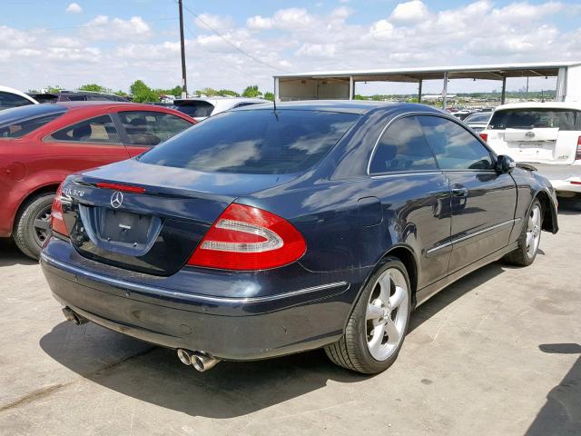 WDBTJ65J15F159174 - 2005 MERCEDES-BENZ CLK 320C BLUE photo 4