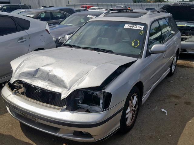 4S3BH646735302766 - 2003 SUBARU LEGACY GT SILVER photo 2