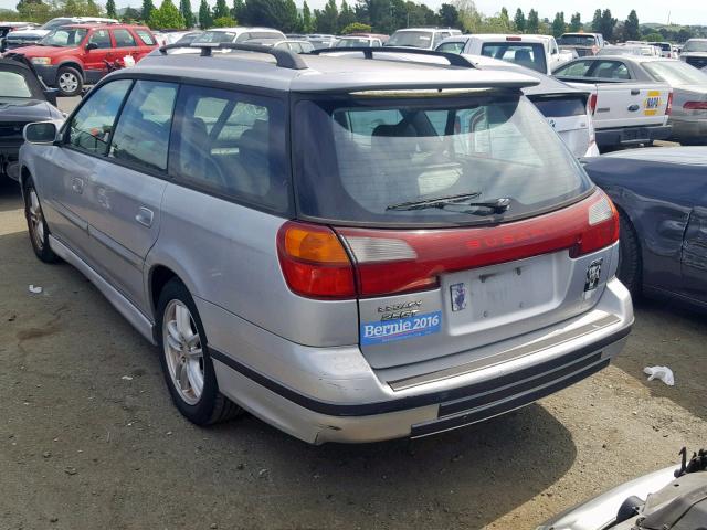 4S3BH646735302766 - 2003 SUBARU LEGACY GT SILVER photo 3