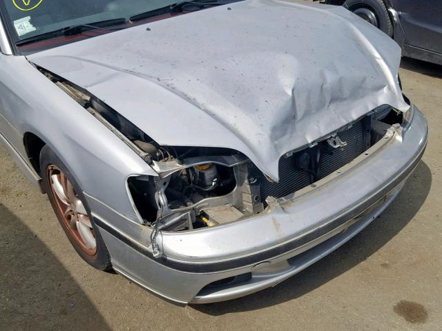 4S3BH646735302766 - 2003 SUBARU LEGACY GT SILVER photo 9