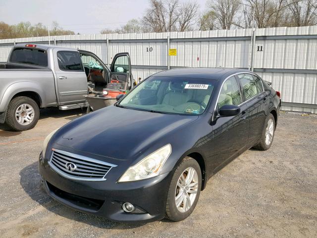 JN1CV6AR5AM456166 - 2010 INFINITI G37 BLACK photo 2