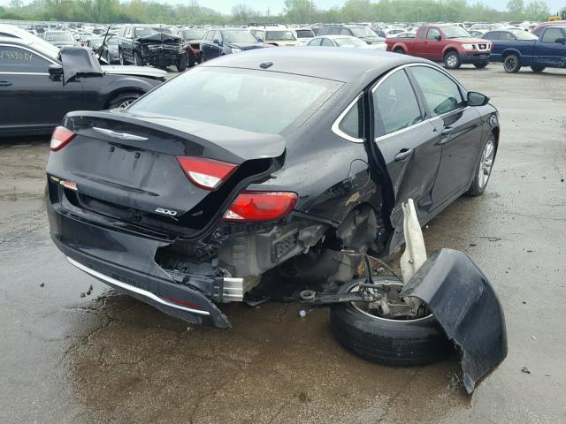 1C3CCCAB5FN724451 - 2015 CHRYSLER 200 LIMITE BLACK photo 4