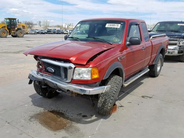 1FTZR45E15PA07949 - 2005 FORD RANGER SUP RED photo 2