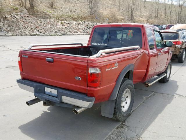 1FTZR45E15PA07949 - 2005 FORD RANGER SUP RED photo 4