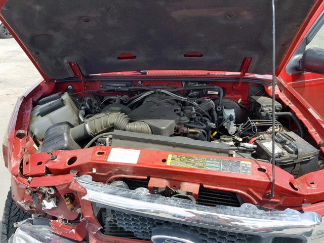 1FTZR45E15PA07949 - 2005 FORD RANGER SUP RED photo 7