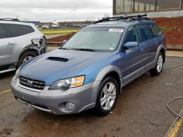 4S4BP67C256392146 - 2005 SUBARU LEGACY OUT BLUE photo 2