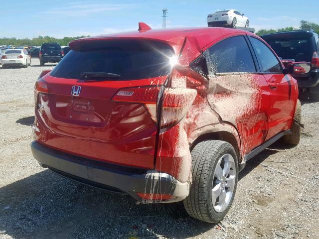 3CZRU5H58GM733052 - 2016 HONDA HR-V EX RED photo 4