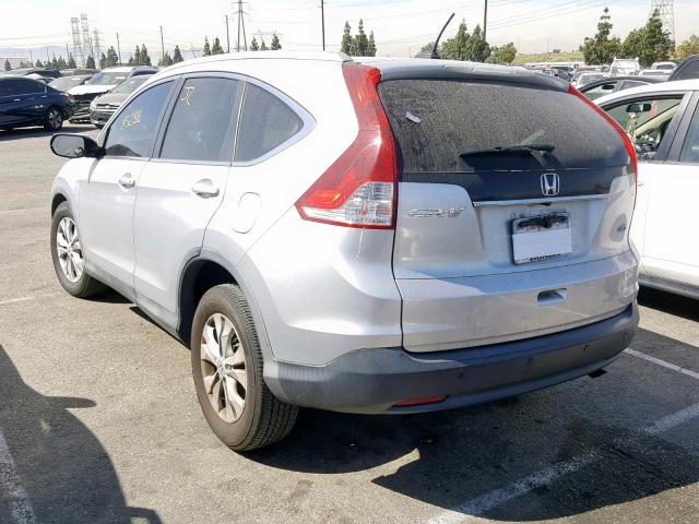 2HKRM3H74DH505899 - 2013 HONDA CR-V EXL SILVER photo 3