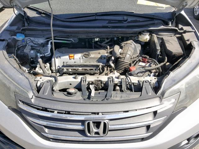 2HKRM3H74DH505899 - 2013 HONDA CR-V EXL SILVER photo 7