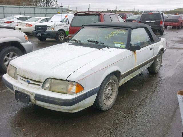 1FABP44A4JF127742 - 1988 FORD MUSTANG LX WHITE photo 2