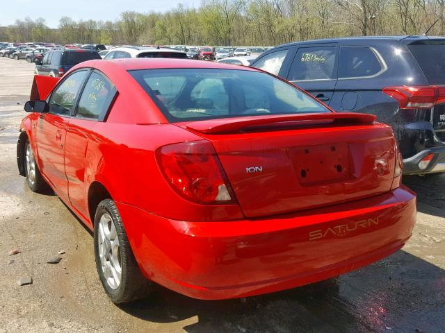1G8AW12F04Z117213 - 2004 SATURN ION LEVEL RED photo 3