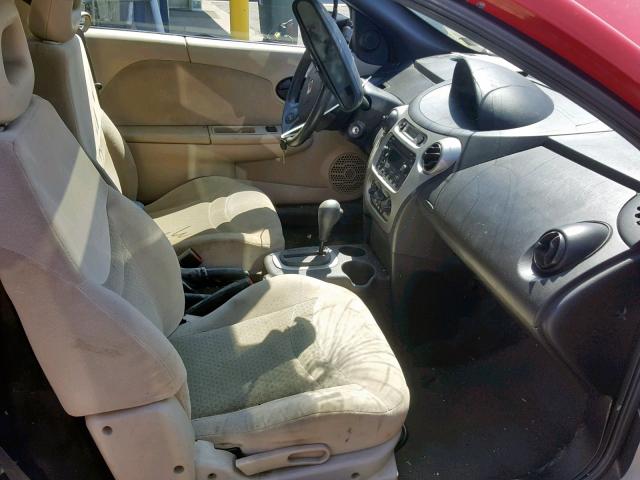 1G8AW12F04Z117213 - 2004 SATURN ION LEVEL RED photo 5