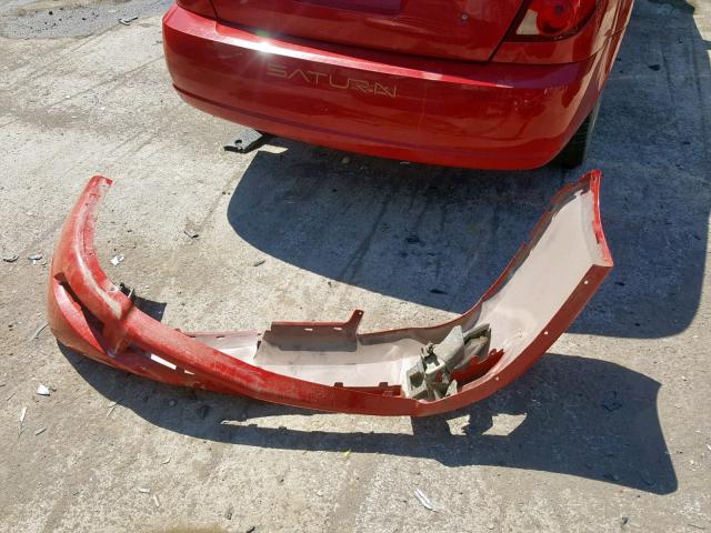 1G8AW12F04Z117213 - 2004 SATURN ION LEVEL RED photo 9