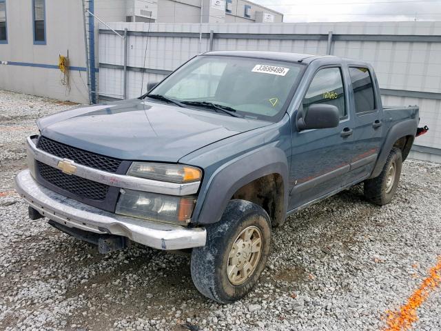 1GCDT136268201410 - 2006 CHEVROLET COLORADO BLUE photo 2