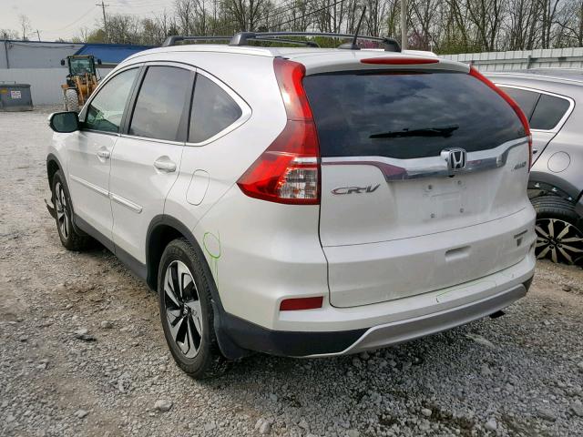 5J6RM4H98GL025317 - 2016 HONDA CR-V TOURI WHITE photo 3