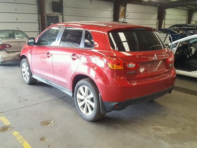 4A4AP3AU1DE024411 - 2013 MITSUBISHI OUTLANDER RED photo 3