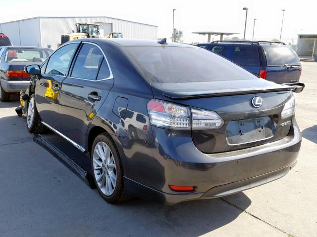 JTHBB1BA3B2045938 - 2011 LEXUS HS 250H GRAY photo 3