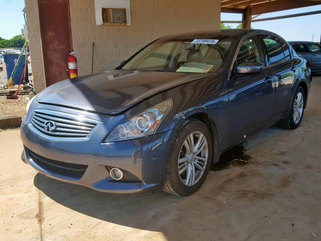 JN1CV6AR4AM251308 - 2010 INFINITI G37 BLUE photo 2