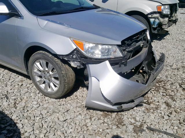 1G4GD5ER3CF351196 - 2012 BUICK LACROSSE P SILVER photo 9