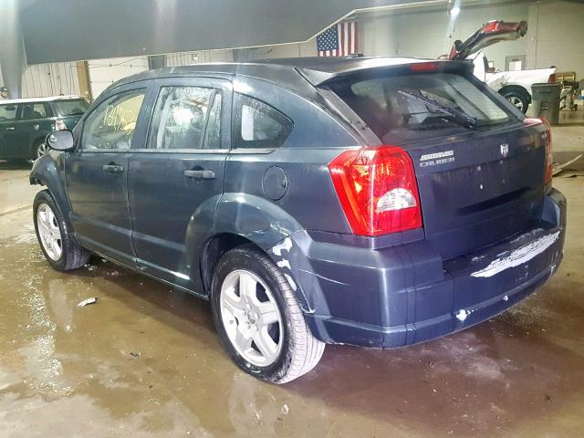 1B3HB48B08D558673 - 2008 DODGE CALIBER SX BLUE photo 3