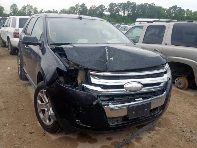 2FMDK3J92DBB38682 - 2013 FORD EDGE SEL BLACK photo 1