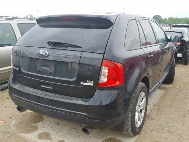 2FMDK3J92DBB38682 - 2013 FORD EDGE SEL BLACK photo 4