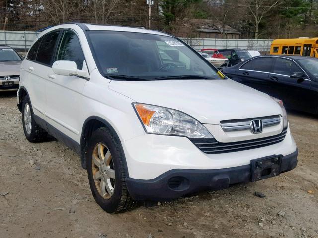 JHLRE48757C018328 - 2007 HONDA CR-V EXL WHITE photo 1