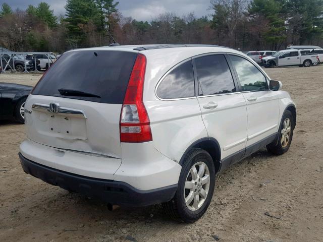 JHLRE48757C018328 - 2007 HONDA CR-V EXL WHITE photo 4