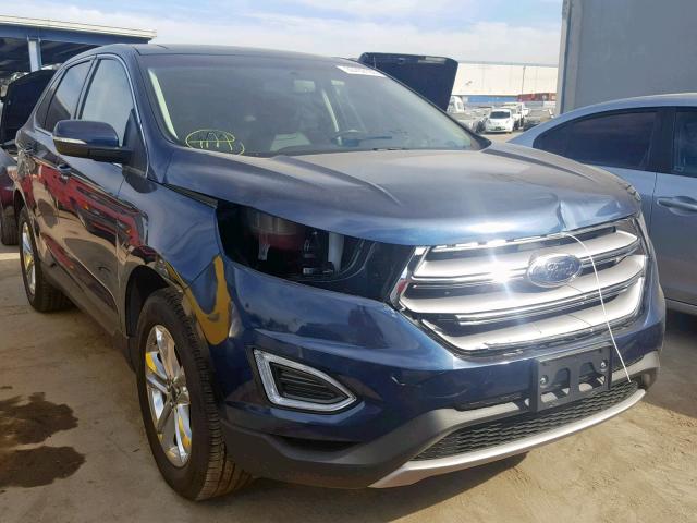 2FMPK3J90HBC37102 - 2017 FORD EDGE SEL BLUE photo 1