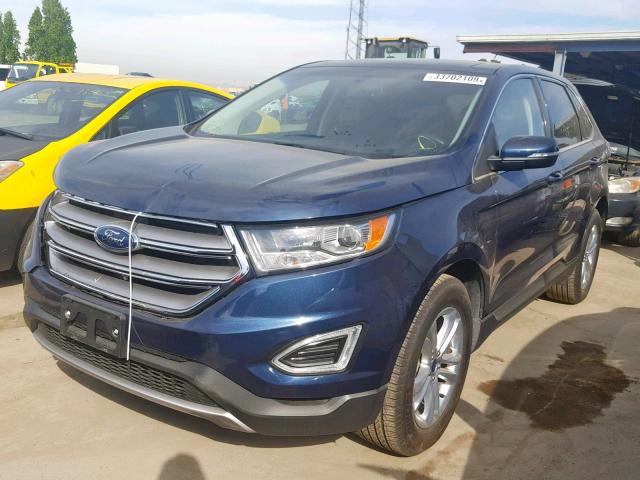 2FMPK3J90HBC37102 - 2017 FORD EDGE SEL BLUE photo 2