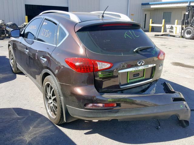 JN1AJ0HP0AM701430 - 2010 INFINITI EX35 BASE BROWN photo 3