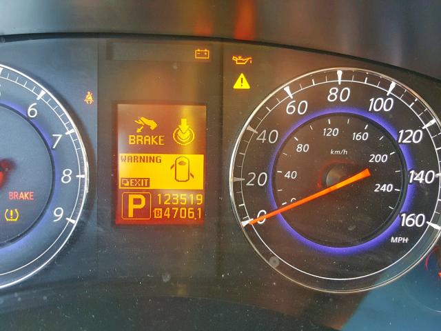 JN1AJ0HP0AM701430 - 2010 INFINITI EX35 BASE BROWN photo 8