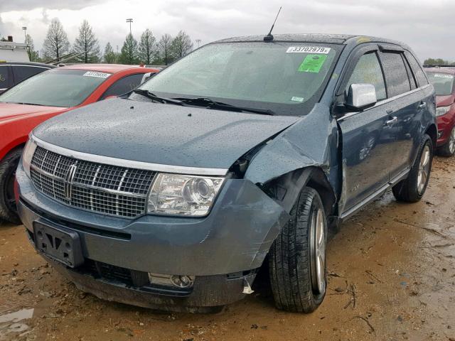 2LMDJ6JC7ABJ01501 - 2010 LINCOLN MKX BLUE photo 2