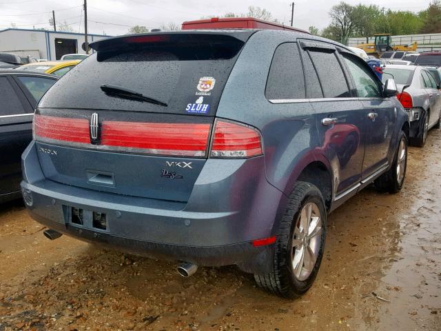 2LMDJ6JC7ABJ01501 - 2010 LINCOLN MKX BLUE photo 4