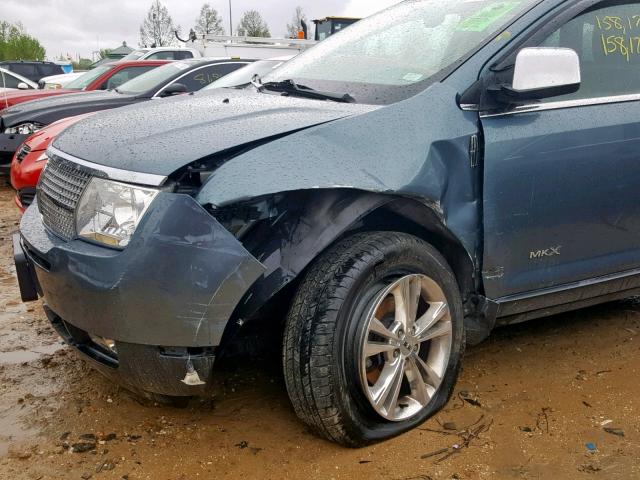 2LMDJ6JC7ABJ01501 - 2010 LINCOLN MKX BLUE photo 9