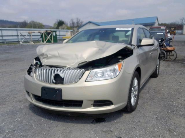 1G4GB5EG5AF281573 - 2010 BUICK LACROSSE C GOLD photo 2