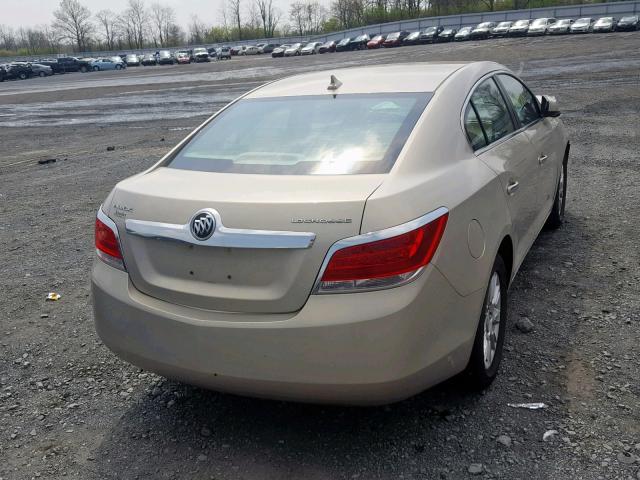 1G4GB5EG5AF281573 - 2010 BUICK LACROSSE C GOLD photo 4