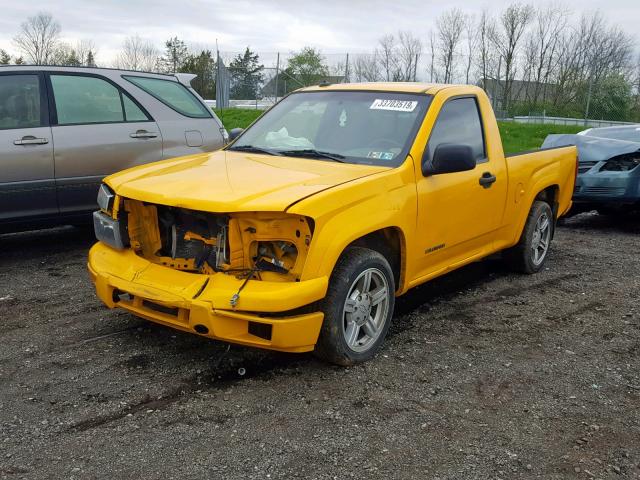 1GCCS146648206636 - 2004 CHEVROLET COLORADO YELLOW photo 2