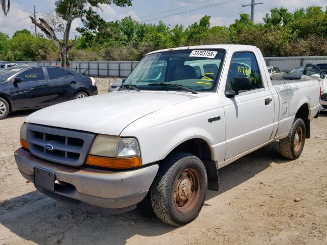 1FTYR10CXXPC07991 - 1999 FORD RANGER WHITE photo 2